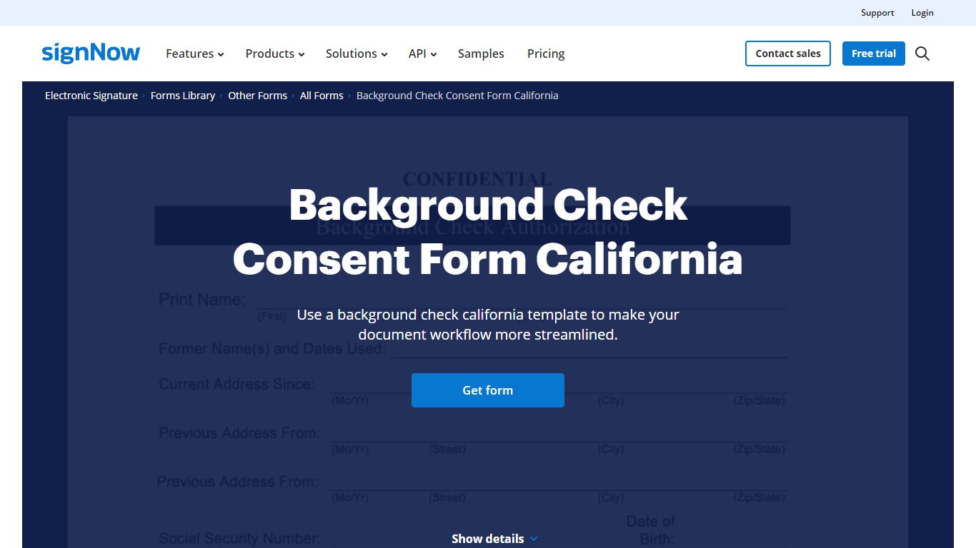 Background Check California Form - Fill Out and Sign Printable PDF ...