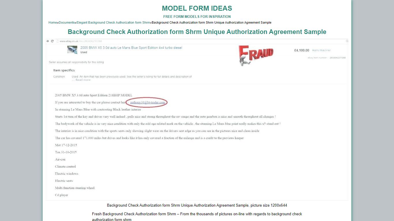 Background Check Authorization form Shrm Unique Authorization Agreement ...